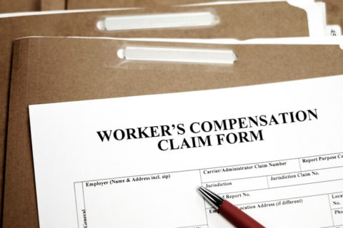 An image of a workers compensation claim form