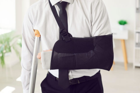 An injured victim seeking compensation for a broken arm accident